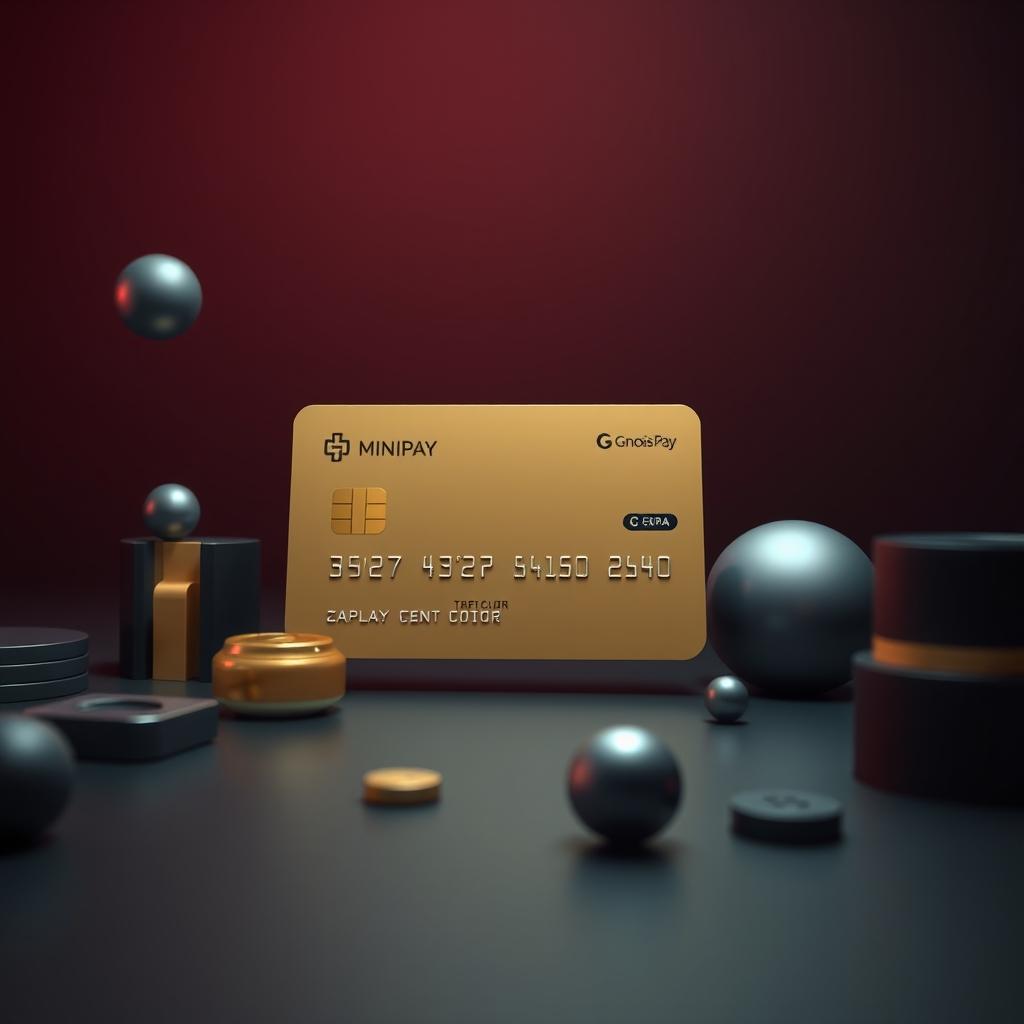 Схематическое изображение виртуальной карты MiniPay над картой мира с отмеченными точками продаж