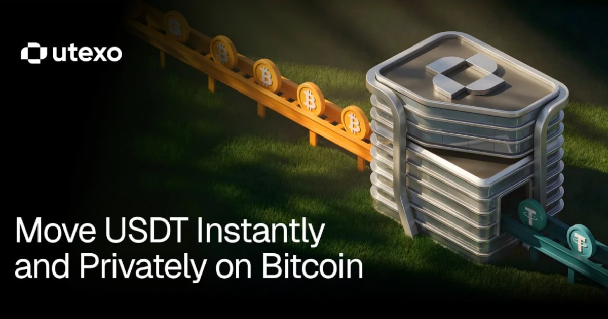 Bitcoin connected to USDT via lightning, symbolizing private fast settlements