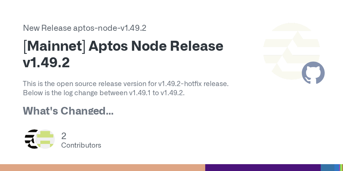 Aptos Labs выпускает обновление ноды v1.49.2: исправления и улучшения кэша тегов