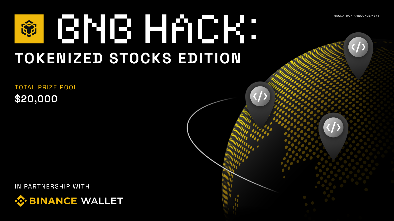 BNB Chain Announces $20,000 Tokenized Stocks Hackathon Featuring Binance Web3 Wallet