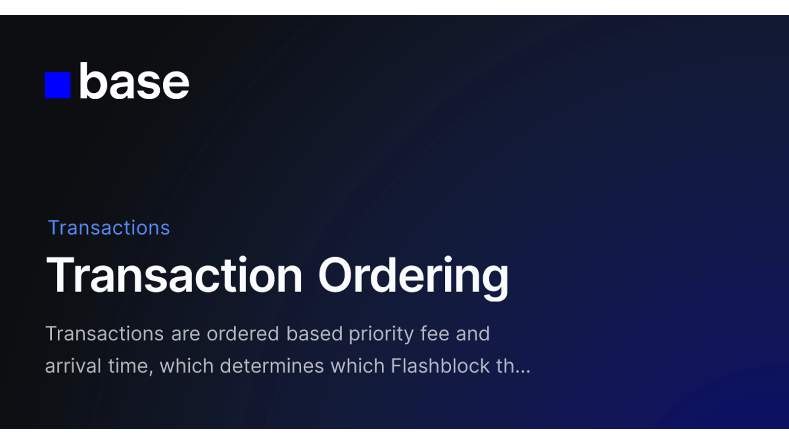 Base Transaction Ordering: Flashblocks и 200 ms preconfirmations