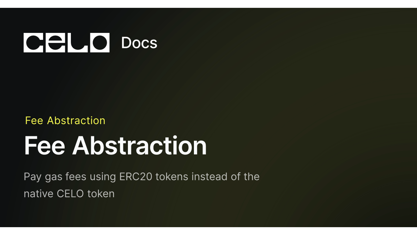 Celo Fee Abstraction позволяет оплачивать gas approved ERC-20 токенами вместо обязательного CELO