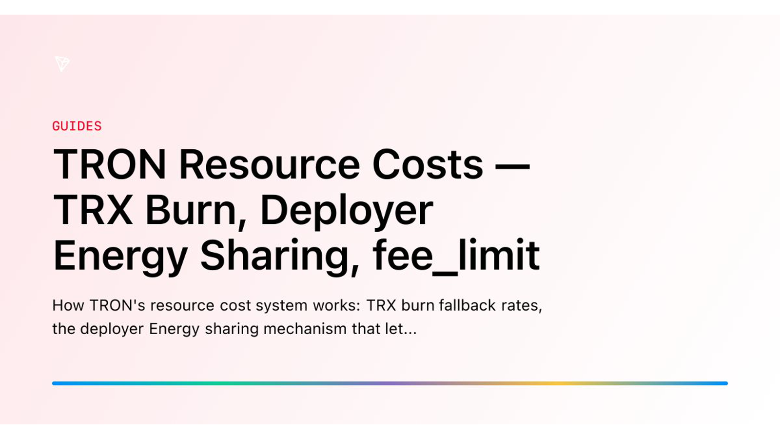 TRON Paying for Resources: Energy shortfall покрывается TRX burn после использования staked/delegated resources