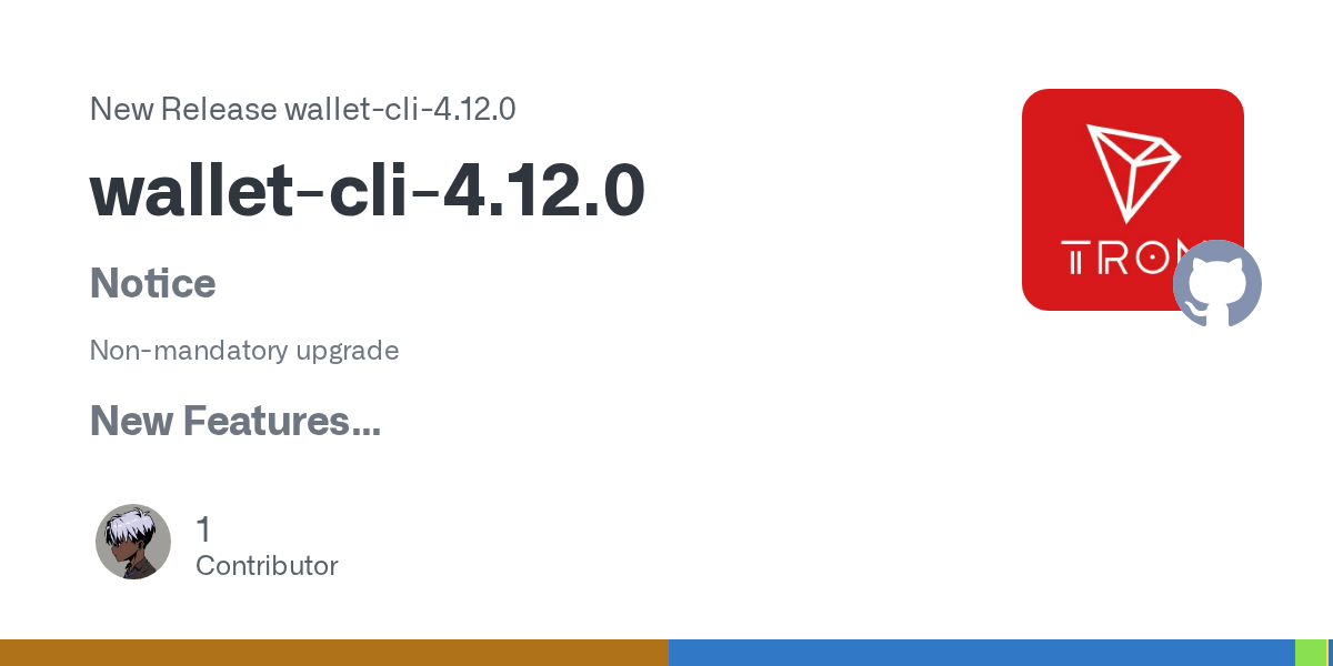 TRON wallet-cli 4.12.0 добавляет governance и полный TypeScript feature surface